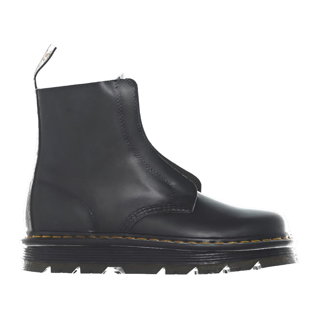 Zebzag Laceless Slip On Leather Boots in Black | Dr. Martens